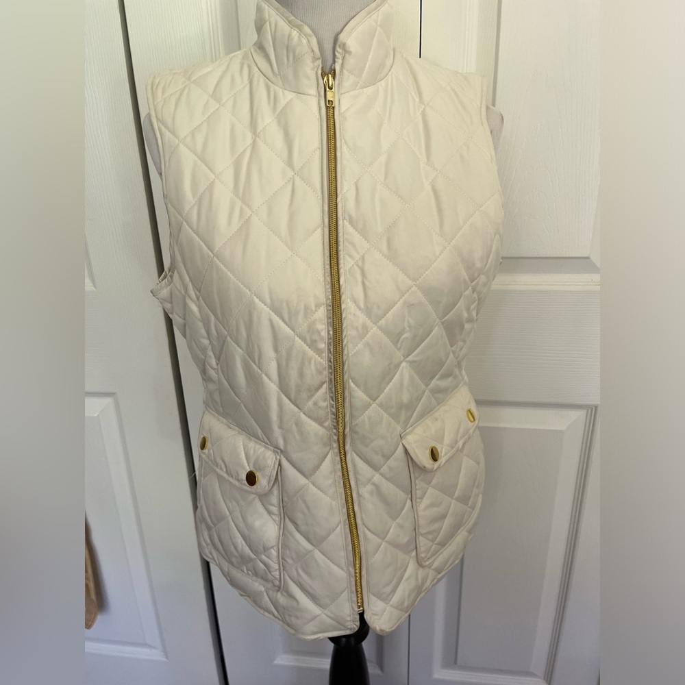cream colored st. john’s bay vest